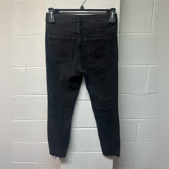 Marine Layer Dark Gray/Black Jeans with Red Stitching. Size 28 - Picture 2 of 5